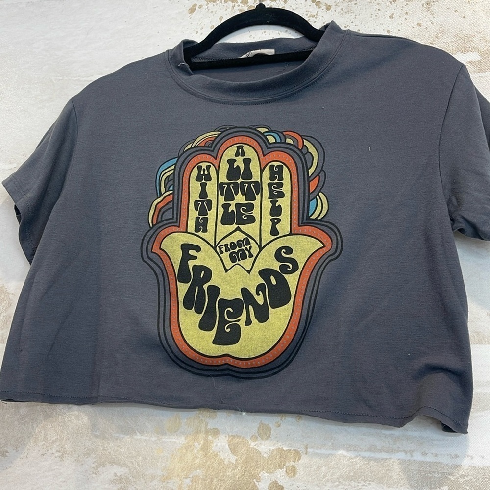 Cropped Graphic Tee size Medium